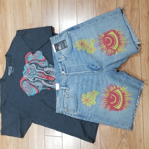 Levi's Crazy Leg 93 Shorts - Picture 2 of 8